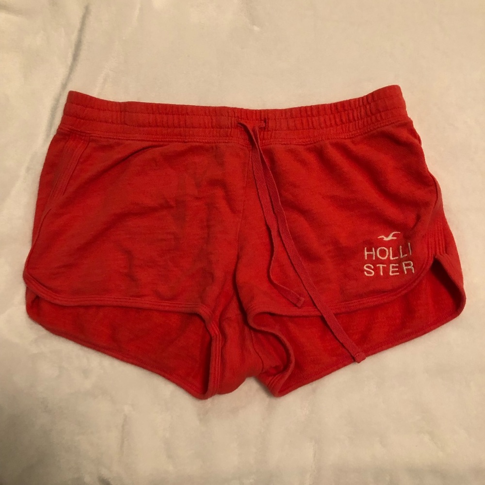 Coral Hollister lounge shorts
